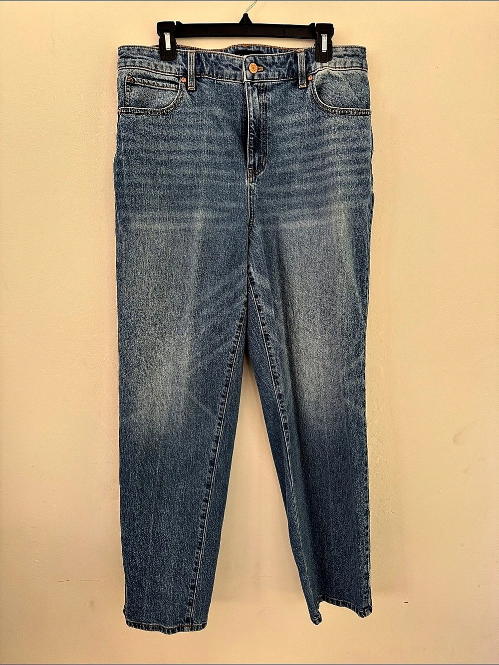 Talbots High Waist Relaxed Jeans High Rise Blue Waist 14